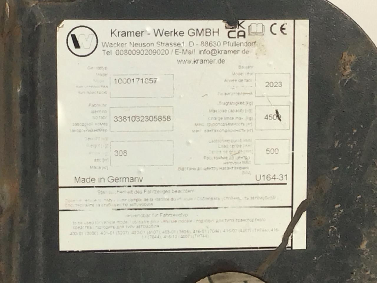 Kramer 1200 mm Palettengabel - Front loader for tractor: picture 4 Kramer 1200 mm Palettengabel - Front loader for tractor: picture 4