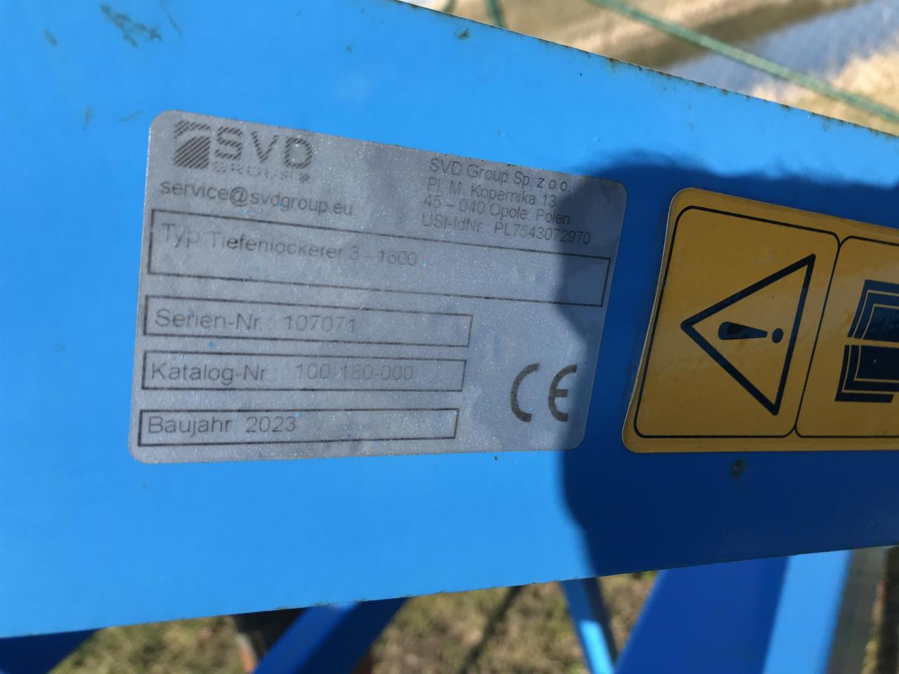 SVD Tiefenlockerer 3-1800 - Cultivator: picture 5 SVD Tiefenlockerer 3-1800 - Cultivator: picture 5