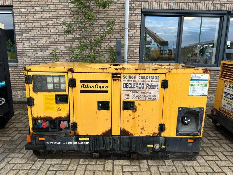Atlas-Copco QAS 38 Yanmar Mecc Alte Spa 40 kVA Silent generatorset - Generator set: picture 1 Atlas-Copco QAS 38 Yanmar Mecc Alte Spa 40 kVA Silent generatorset - Generator set: picture 1