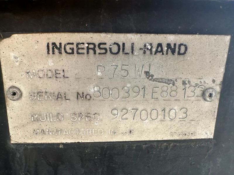 Ingersoll Rand P75W Lombardini 2.1 m3 / min 7 Bar Diesel Compressor - Air compressor: picture 2 Ingersoll Rand P75W Lombardini 2.1 m3 / min 7 Bar Diesel Compressor - Air compressor: picture 2