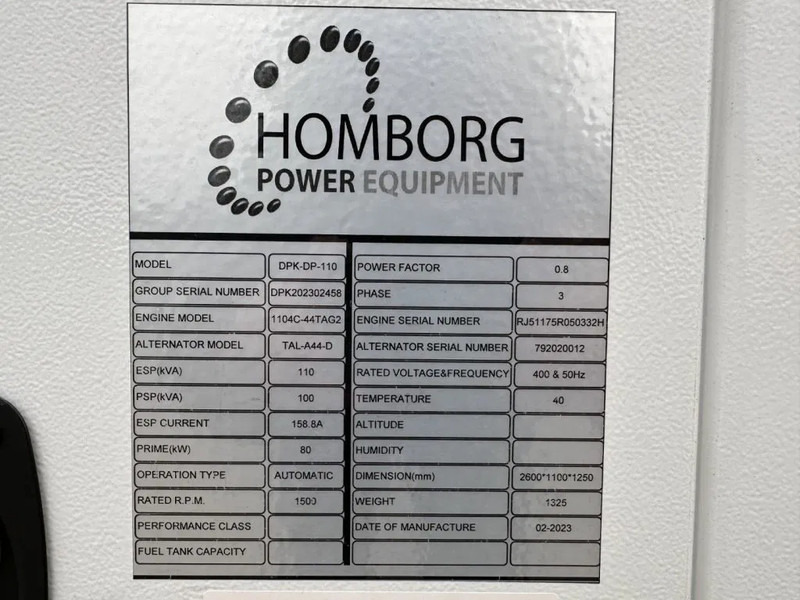 Perkins 1104C-44TAG2 Leroy Somer 110 kVA Silent generatorset LOADSHARING / SYNCHRONISING TO GRID - Generator set: picture 5 Perkins 1104C-44TAG2 Leroy Somer 110 kVA Silent generatorset LOADSHARING / SYNCHRONISING TO GRID - Generator set: picture 5