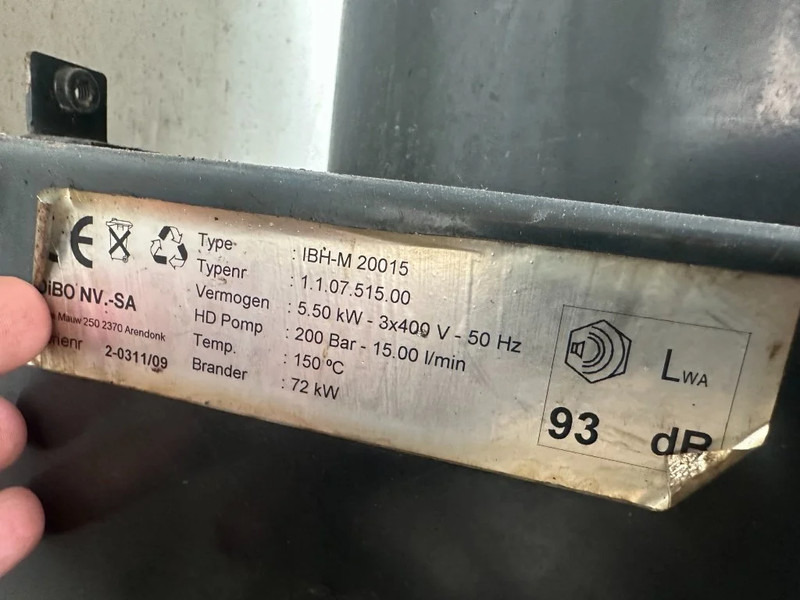 Perkins DIBO IBH-M 20015 Hogedruk unit 200 Bar 1500 L / min Mobiele Aanhanger 12.5 kVA aggregaat - Pressure washer: picture 5 Perkins DIBO IBH-M 20015 Hogedruk unit 200 Bar 1500 L / min Mobiele Aanhanger 12.5 kVA aggregaat - Pressure washer: picture 5