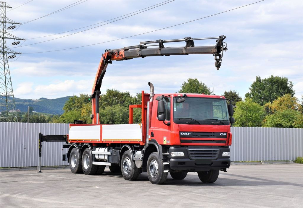 DAF CF 85.410 Pritsche 6,80m + KRAN / FUNK/8x4 DAF CF 85.410 Pritsche 6,80m + KRAN / FUNK/8x4 - Crane truck: picture 2 DAF CF 85.410 Pritsche 6,80m + KRAN / FUNK/8x4 DAF CF 85.410 Pritsche 6,80m + KRAN / FUNK/8x4 - Crane truck: picture 2