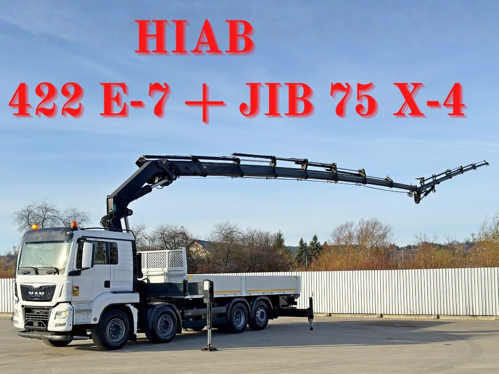 MAN TGS 35.440* HIAB 422 E-7 + JIB 75 X-4 + FUNK - Crane truck: picture 1 MAN TGS 35.440* HIAB 422 E-7 + JIB 75 X-4 + FUNK - Crane truck: picture 1