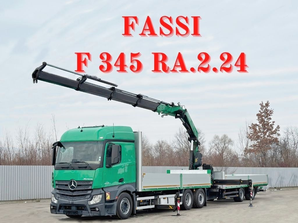 Mercedes-Benz ACTROS 2645 * FASSI F345.24 + FUNK + Anhänger - Crane truck: picture 1 Mercedes-Benz ACTROS 2645 * FASSI F345.24 + FUNK + Anhänger - Crane truck: picture 1