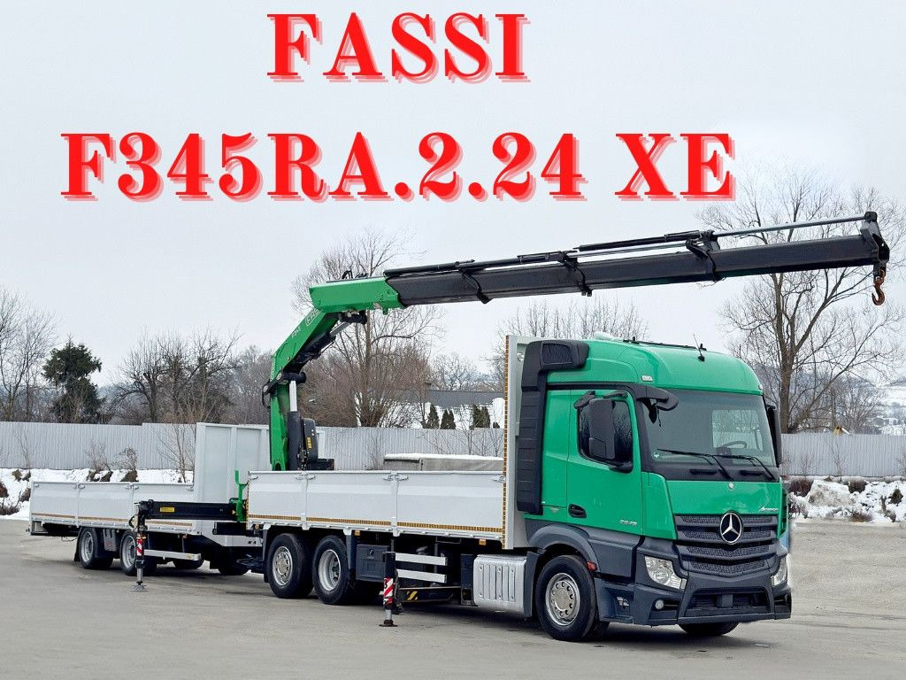 Mercedes-Benz ACTROS 2645 * FASSI F345.24 XE + FUNK + Anhänger - Crane truck: picture 1 Mercedes-Benz ACTROS 2645 * FASSI F345.24 XE + FUNK + Anhänger - Crane truck: picture 1