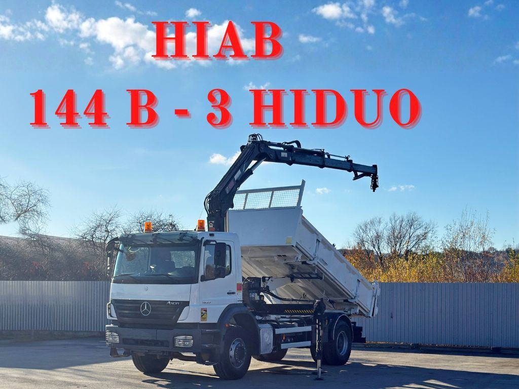 Mercedes-Benz AXOR 1833 * HIAB 144 B - 3 HIDUO + FUNK * TOP - Crane truck: picture 1 Mercedes-Benz AXOR 1833 * HIAB 144 B - 3 HIDUO + FUNK * TOP - Crane truck: picture 1