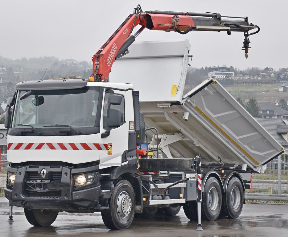 Renault C380 *KIPPER 5,10 m* FASSI F175A.0.22+FUNK /6x4 - Crane truck, Tipper: picture 3 Renault C380 *KIPPER 5,10 m* FASSI F175A.0.22+FUNK /6x4 - Crane truck, Tipper: picture 3
