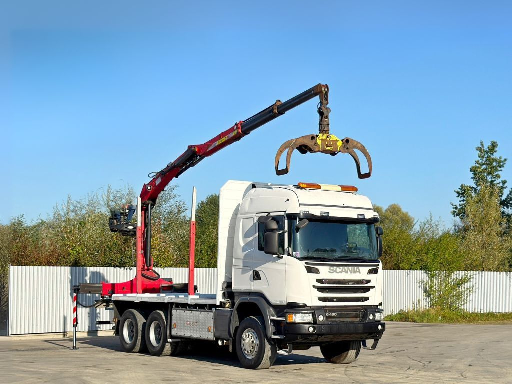 Scania G490* HOLZTRANSPORTER * PENZ 12Z8.70* 6x6 - Crane truck: picture 2 Scania G490* HOLZTRANSPORTER * PENZ 12Z8.70* 6x6 - Crane truck: picture 2