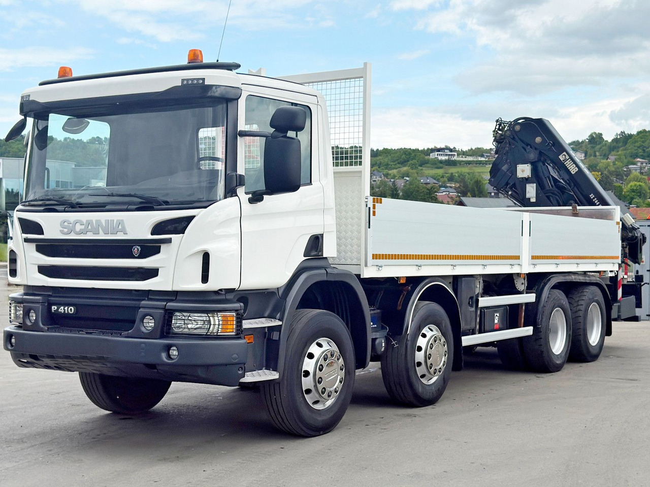 Scania P 410*PLATFORM 7,00m*HIAB 244 E-5 HIPRO+FUNK/8x4 Scania P 410*PRITSCHE 7,00m*HIAB 244 E-5 HIPRO+FUNK/8x4 - Crane truck, Dropside/ Flatbed truck: picture 4 Scania P 410*PLATFORM 7,00m*HIAB 244 E-5 HIPRO+FUNK/8x4 Scania P 410*PRITSCHE 7,00m*HIAB 244 E-5 HIPRO+FUNK/8x4 - Crane truck, Dropside/ Flatbed truck: picture 4