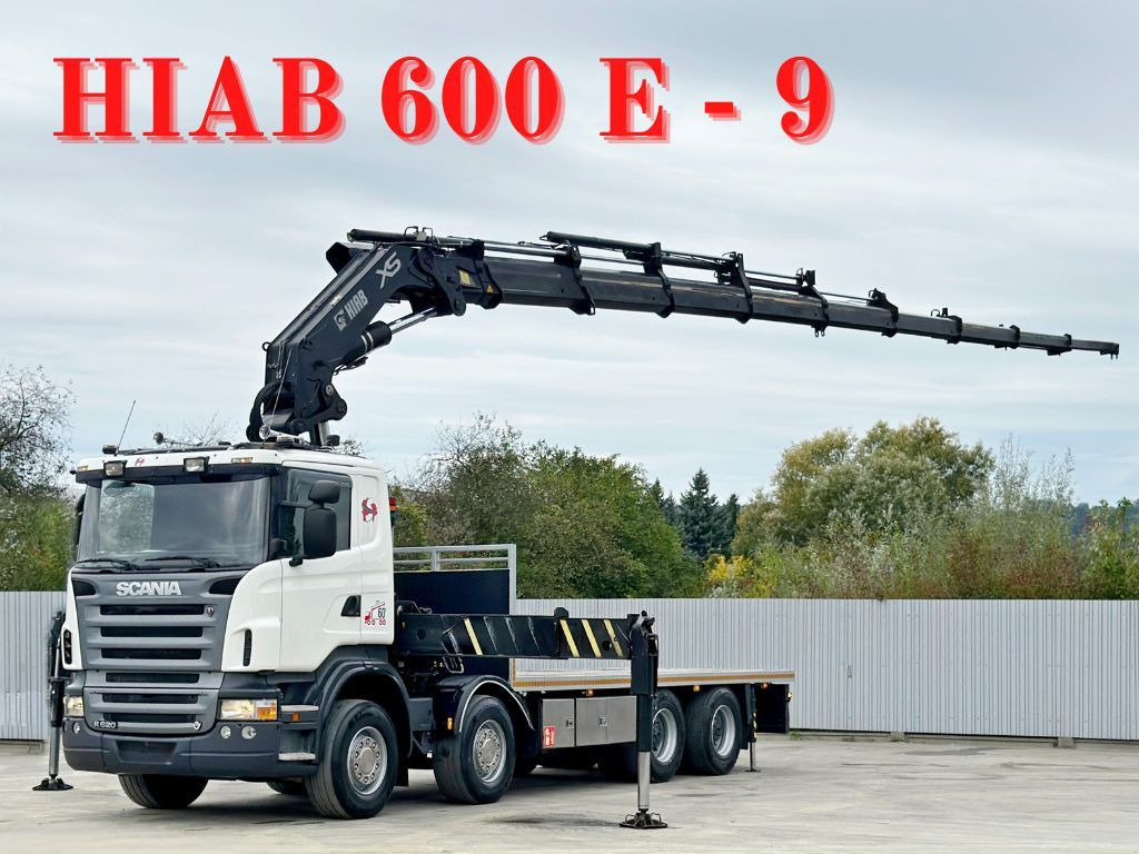 Scania R 620*PLATFORM 6,45m*HIAB 600 E - 9 + FUNK / 8x4 - Crane truck: picture 1 Scania R 620*PLATFORM 6,45m*HIAB 600 E - 9 + FUNK / 8x4 - Crane truck: picture 1