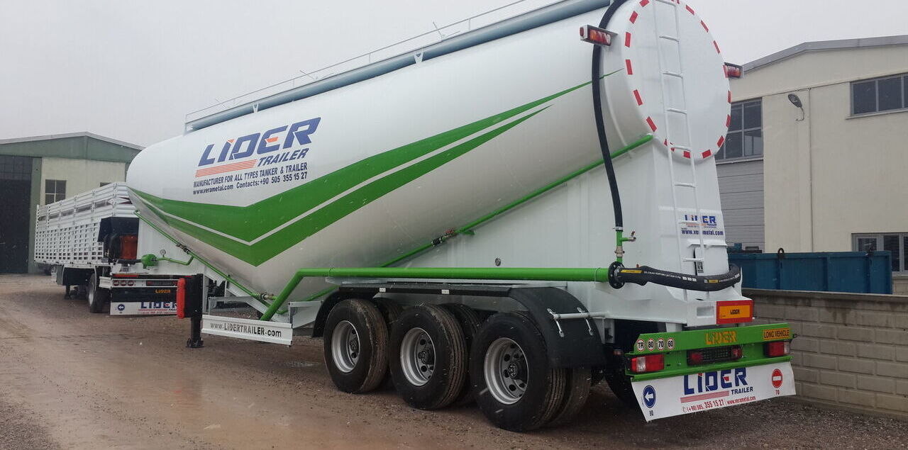 New Tank semi-trailer for transportation of cement LIDER 2025 NEW 80 TONS CAPACITY FROM MANUFACTURER READY IN STOCK: picture 13