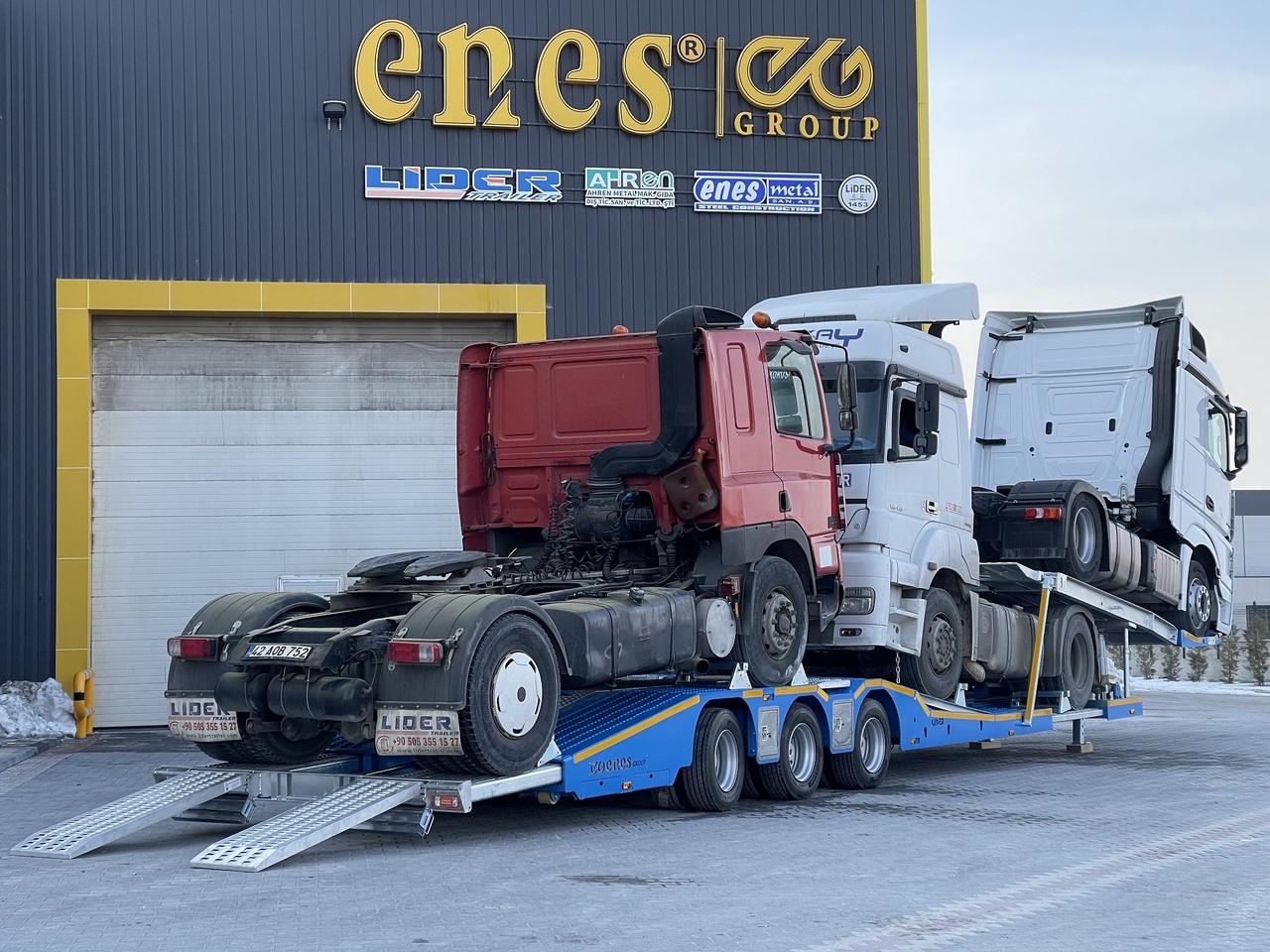 New Autotransporter semi-trailer for transportation of heavy machinery LIDER 2025 NEW UNUSED READY IN FACTORY STOCK: picture 10