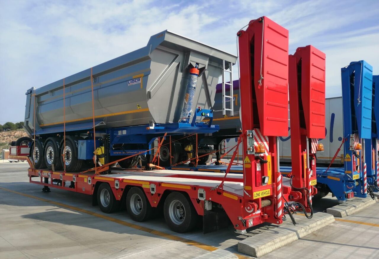 New Low loader semi-trailer for transportation of heavy machinery LIDER 2025 model new directly from manufacturer company available stock: picture 10