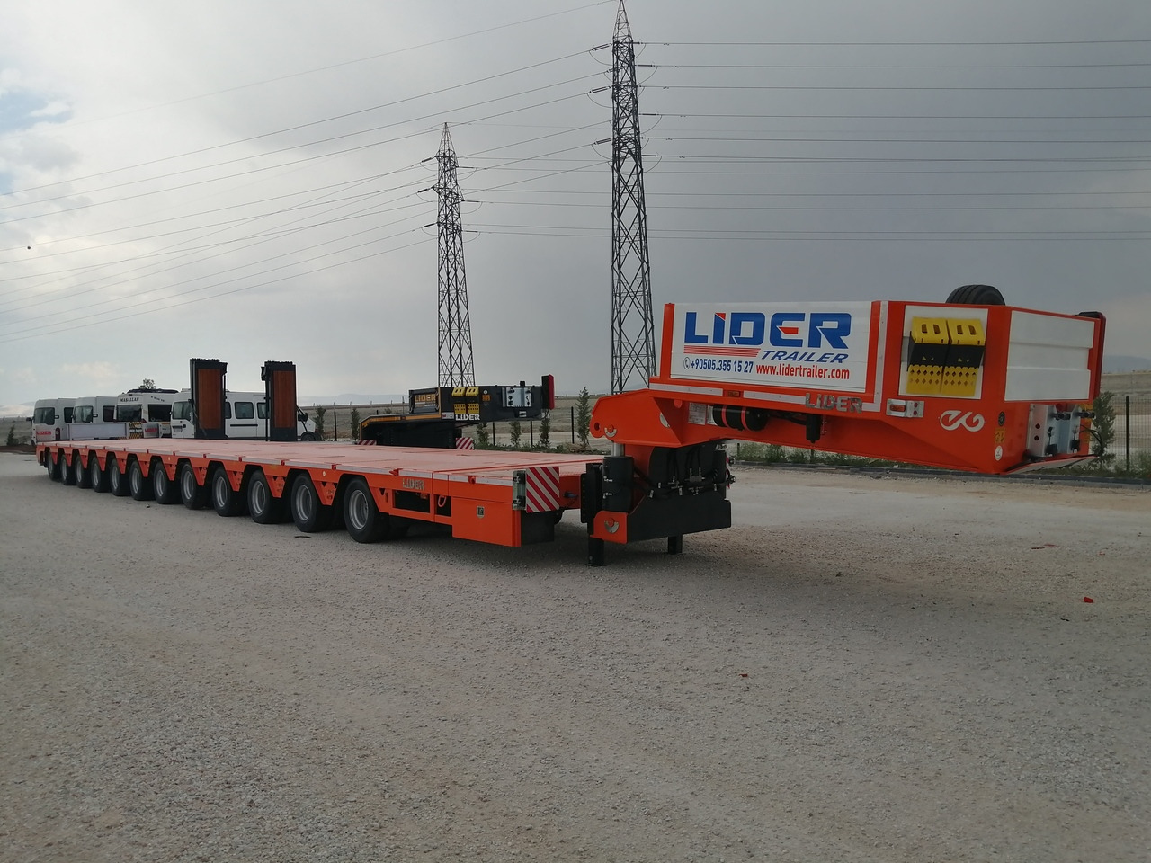 New Low loader semi-trailer for transportation of heavy machinery LIDER LIDER NEW 2025 MODEL Lowbed: picture 13