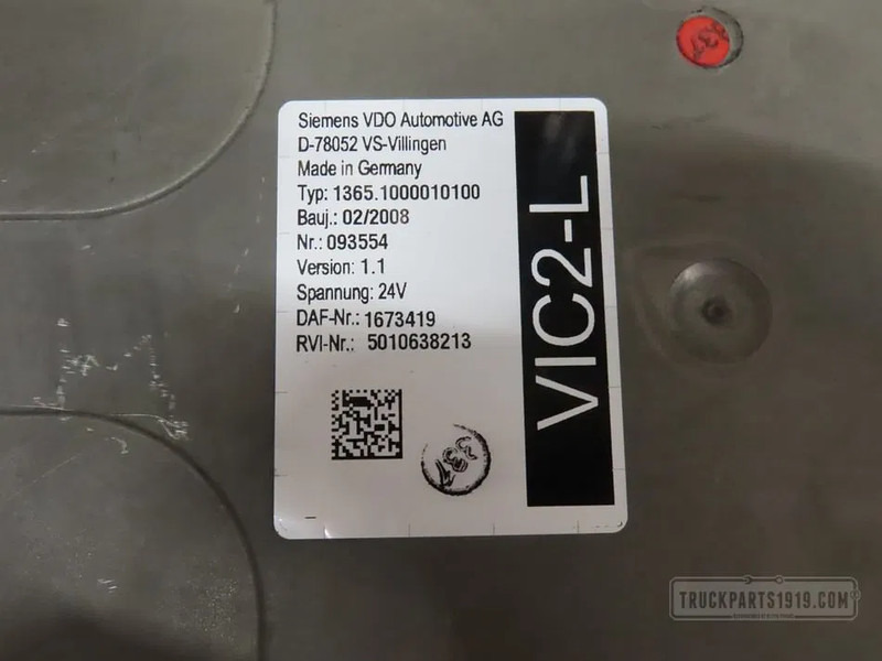 DAF Electrical System VIC2-L regeleenheid DAF - ECU for Truck: picture 2 DAF Electrical System VIC2-L regeleenheid DAF - ECU for Truck: picture 2