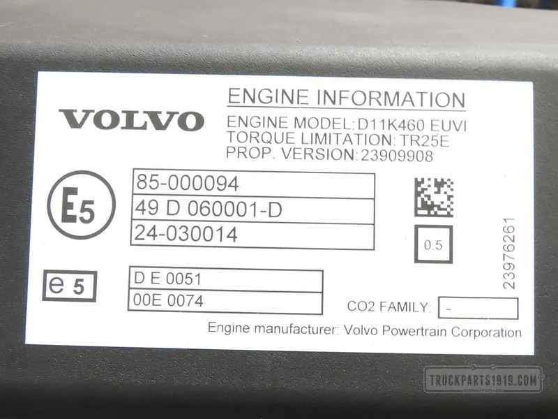 Volvo 23639097 Motor D11K460 E6 Volvo - Engine for Truck: picture 3 Volvo 23639097 Motor D11K460 E6 Volvo - Engine for Truck: picture 3