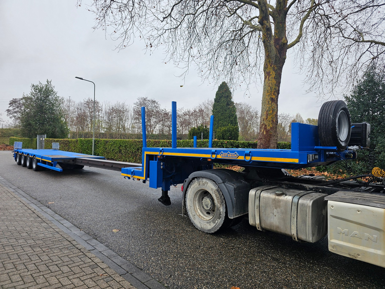 Dropside/ Flatbed semi-trailer Nooteboom MCO-58-04V Telescopic: picture 6 Dropside/ Flatbed semi-trailer Nooteboom MCO-58-04V Telescopic: picture 6