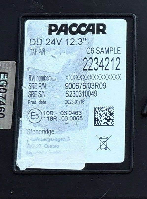 DAF XG COMBI-INSTRUMENT NIEUW - Dashboard for Truck: picture 3 DAF XG COMBI-INSTRUMENT NIEUW - Dashboard for Truck: picture 3