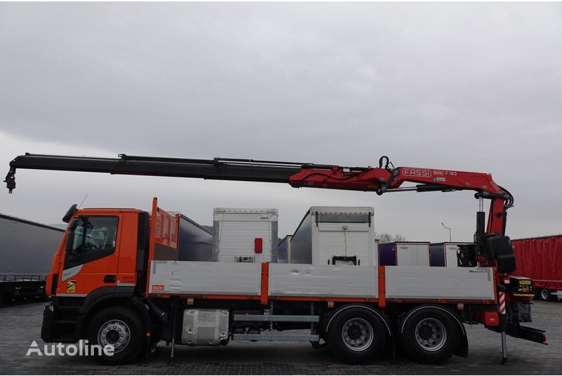 Iveco 420 Flatbed + crane FASSI 185 6x2 - Dropside/ Flatbed truck, Crane truck: picture 2 Iveco 420 Flatbed + crane FASSI 185 6x2 - Dropside/ Flatbed truck, Crane truck: picture 2