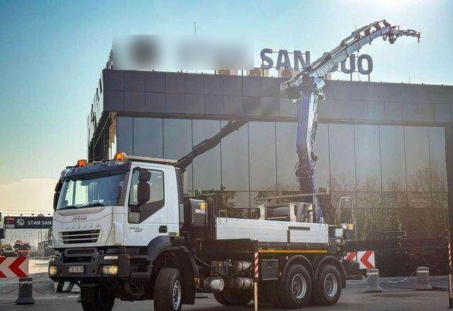 Iveco TRAKKER 450 6x6 PM41S FLY JIB Crane Kipper - Dropside/ Flatbed truck, Crane truck: picture 1 Iveco TRAKKER 450 6x6 PM41S FLY JIB Crane Kipper - Dropside/ Flatbed truck, Crane truck: picture 1
