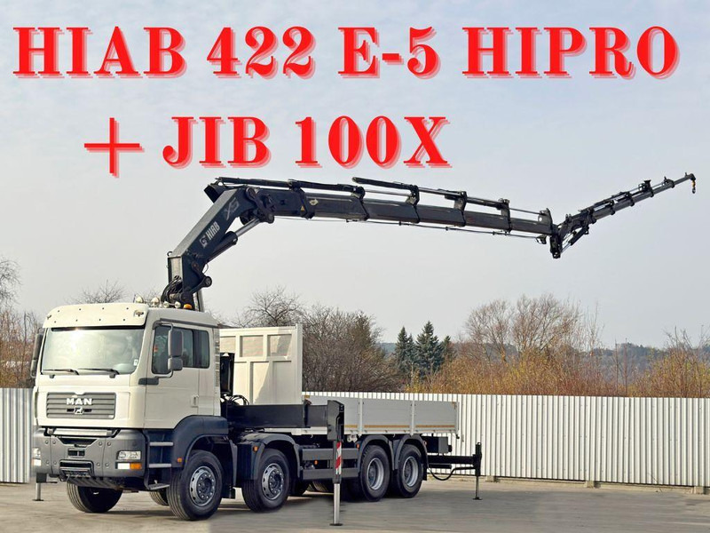MAN TGA 35.430 * HIAB 422 E - 5 HIPRO + JIB 100X - Dropside/ Flatbed truck, Crane truck: picture 1 MAN TGA 35.430 * HIAB 422 E - 5 HIPRO + JIB 100X - Dropside/ Flatbed truck, Crane truck: picture 1