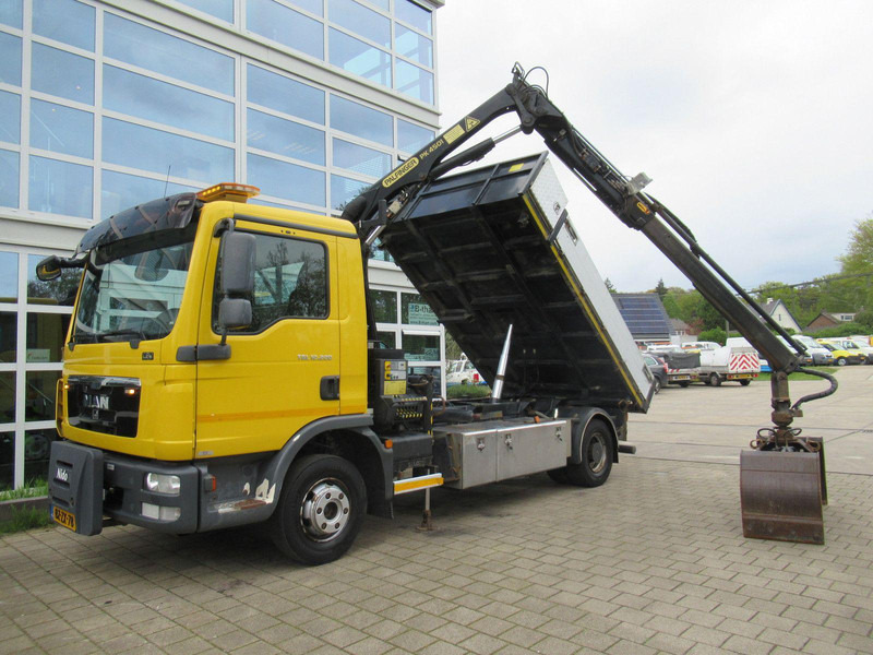 Dropside/ Flatbed truck, Crane truck MAN TGL 12.220 4x2 EEV 3-Z. W. Kipper + Palfinger Kr: picture 7 Dropside/ Flatbed truck, Crane truck MAN TGL 12.220 4x2 EEV 3-Z. W. Kipper + Palfinger Kr: picture 7
