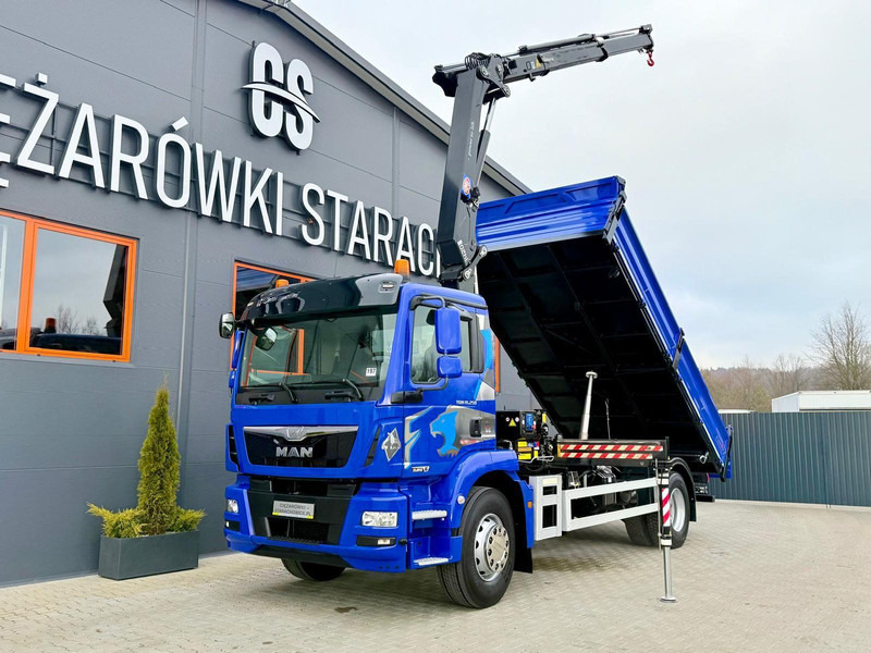 MAN TGM 18.250 wywrotka 3 - stronna + żuraw HDS HMF - Tipper, Crane truck: picture 1 MAN TGM 18.250 wywrotka 3 - stronna + żuraw HDS HMF - Tipper, Crane truck: picture 1