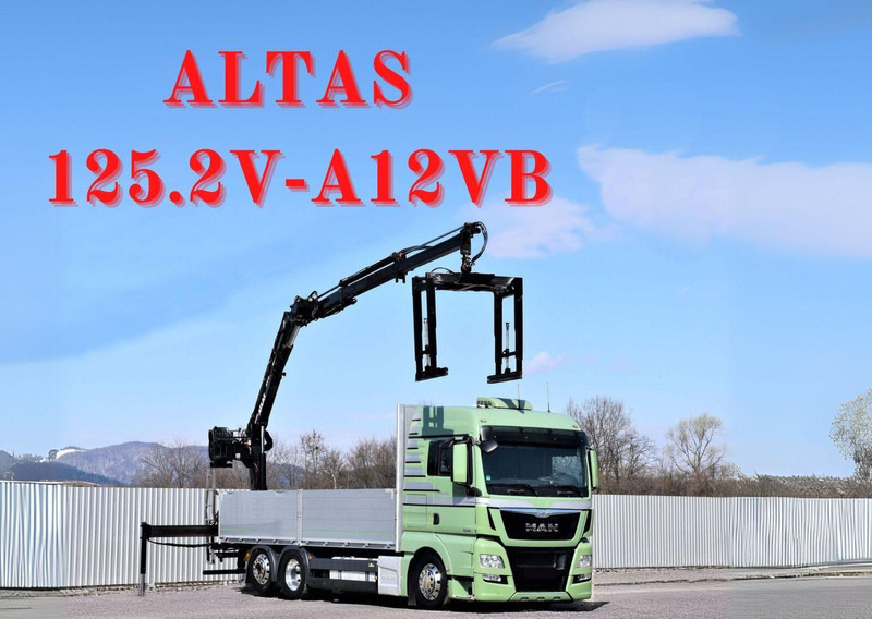 MAN TGX 26.440 Pritsche 6,60 m* ATLAS 125.2V-A12VB - Dropside/ Flatbed truck, Crane truck: picture 1 MAN TGX 26.440 Pritsche 6,60 m* ATLAS 125.2V-A12VB - Dropside/ Flatbed truck, Crane truck: picture 1