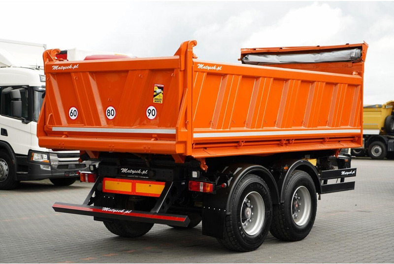 Tipper trailer Meiller WYWROTKA 3 STRONNA / PRZYCZEPA TANDEM / OŚ PODNOSZONA / SAF: picture 9