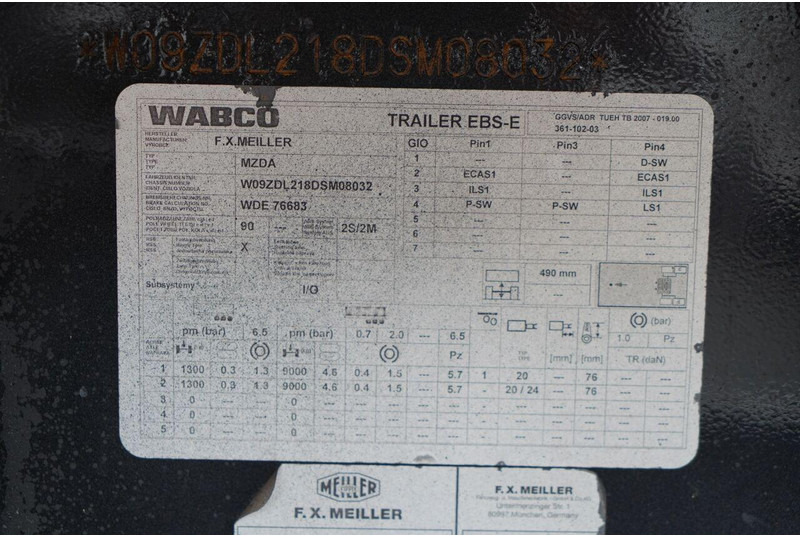 Tipper trailer Meiller WYWROTKA 3 STRONNA / PRZYCZEPA TANDEM / OŚ PODNOSZONA / SAF: picture 19