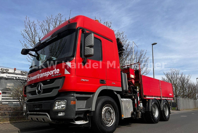 Mercedes-Benz Actros 2651 6x4 Flatbed + Crane Atlas 190.2 - Dropside/ Flatbed truck, Crane truck: picture 2 Mercedes-Benz Actros 2651 6x4 Flatbed + Crane Atlas 190.2 - Dropside/ Flatbed truck, Crane truck: picture 2