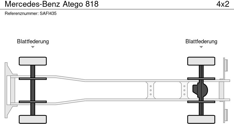 Dropside/ Flatbed truck, Crane truck Mercedes-Benz Atego 818: picture 11 Dropside/ Flatbed truck, Crane truck Mercedes-Benz Atego 818: picture 11