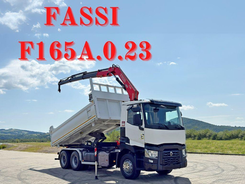Renault C 430 * FASSI F165A.0.23 + FUNK * 6x4 - Tipper, Crane truck: picture 1 Renault C 430 * FASSI F165A.0.23 + FUNK * 6x4 - Tipper, Crane truck: picture 1