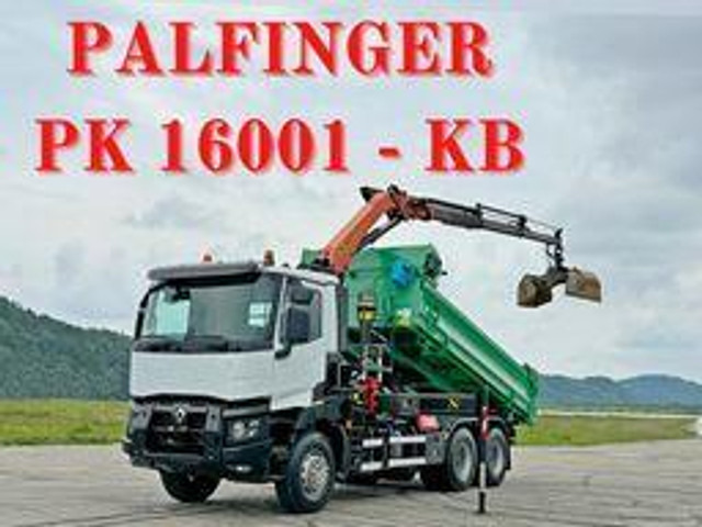 Renault C 430 *KIPPER 5,10 m + PK 16001 - K B* 6x4 - Tipper, Crane truck: picture 1 Renault C 430 *KIPPER 5,10 m + PK 16001 - K B* 6x4 - Tipper, Crane truck: picture 1