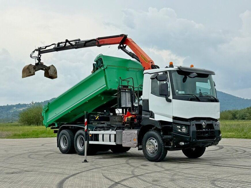 Renault C 430 *KIPPER 5,10 m + PK 16001 - K B* 6x4 - Tipper, Crane truck: picture 2 Renault C 430 *KIPPER 5,10 m + PK 16001 - K B* 6x4 - Tipper, Crane truck: picture 2
