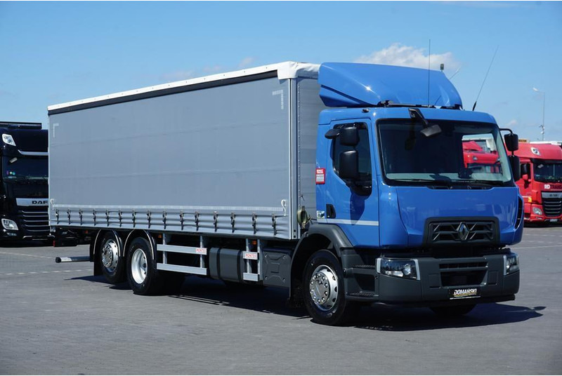 Renault D 320 / EURO 6 / FIRANKA / 21 PALET / ŁAD. 16 390 KG - Curtainsider truck: picture 1 Renault D 320 / EURO 6 / FIRANKA / 21 PALET / ŁAD. 16 390 KG - Curtainsider truck: picture 1
