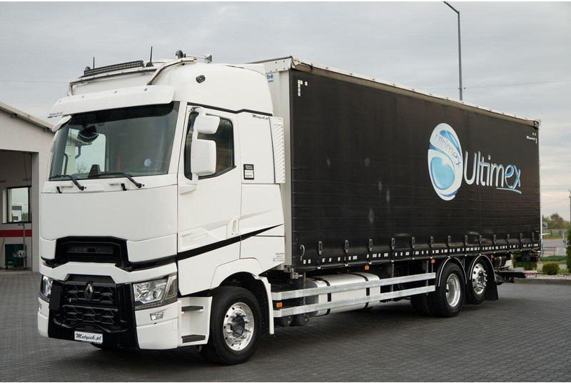 Renault T 440 / 6X2 / SOLÓWKA / FIRANKA 9.5 M / I-PARK COOL / WINDA / AL - Curtainsider truck: picture 1 Renault T 440 / 6X2 / SOLÓWKA / FIRANKA 9.5 M / I-PARK COOL / WINDA / AL - Curtainsider truck: picture 1