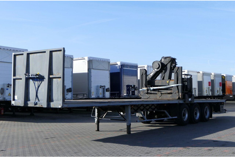 Samro NACZEPA PLATFORMA + HDS HIAB R 150 / DO BUDOWLANKI / PODŁOGA SZY - Dropside/ Flatbed semi-trailer: picture 1 Samro NACZEPA PLATFORMA + HDS HIAB R 150 / DO BUDOWLANKI / PODŁOGA SZY - Dropside/ Flatbed semi-trailer: picture 1