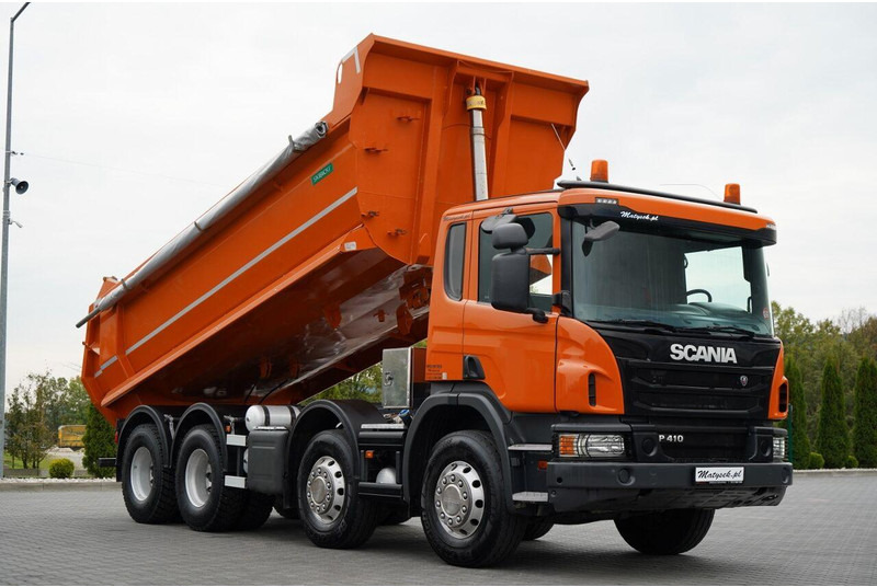 Scania P 410 / 8x4 / WYWROTKA TYLNOZSYPOWA / ALUFELGI / OPONY 100% / MA - Tipper: picture 1 Scania P 410 / 8x4 / WYWROTKA TYLNOZSYPOWA / ALUFELGI / OPONY 100% / MA - Tipper: picture 1