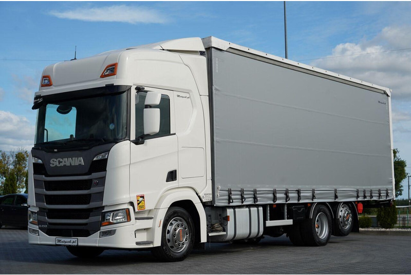 Scania R 450 / MEGA / 6x2 / FIRANKA - 8,2 m / SOLÓWKA / OŚ PODNOSZONA / - Curtainsider truck: picture 1 Scania R 450 / MEGA / 6x2 / FIRANKA - 8,2 m / SOLÓWKA / OŚ PODNOSZONA / - Curtainsider truck: picture 1