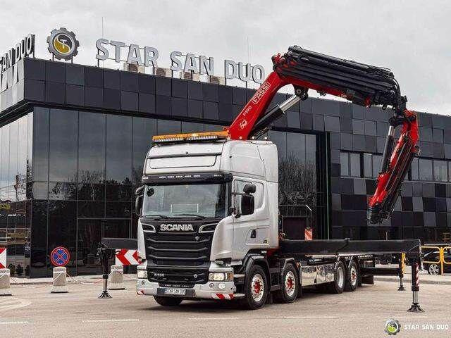 Scania R730 8x2 Fassi F990 Fly Jib 30m Crane Euro 6 - Dropside/ Flatbed truck, Crane truck: picture 2 Scania R730 8x2 Fassi F990 Fly Jib 30m Crane Euro 6 - Dropside/ Flatbed truck, Crane truck: picture 2