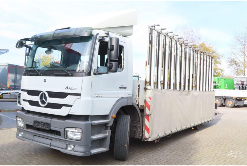 Mercedes-Benz Axor 1833 L Glasstransporter + Crane Palfinger - Truck: picture 1 Mercedes-Benz Axor 1833 L Glasstransporter + Crane Palfinger - Truck: picture 1