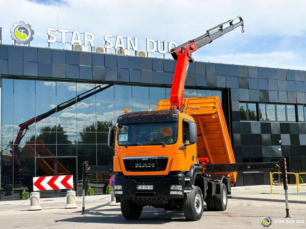 MAN TGS 18.480 4x4 PALFINGER PK 22002 Crane Kipper - Tipper: picture 1 MAN TGS 18.480 4x4 PALFINGER PK 22002 Crane Kipper - Tipper: picture 1
