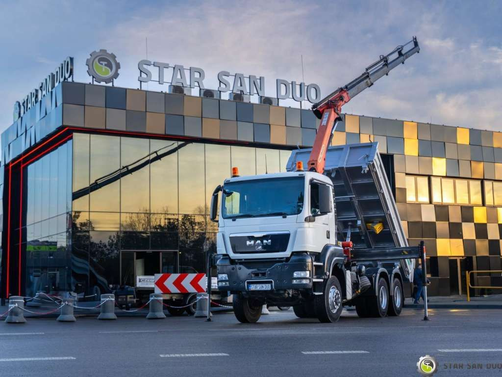 MAN TGS 26.360 6x6 PALFINGER PK 18001 EH Crane Kipe - Tipper: picture 1 MAN TGS 26.360 6x6 PALFINGER PK 18001 EH Crane Kipe - Tipper: picture 1