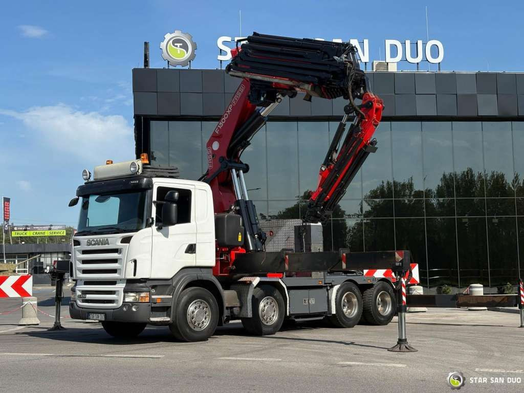 Scania R420 8x4 FASSI F1300 AXP Crane FLY JIB Euro 4 - Crane truck: picture 4 Scania R420 8x4 FASSI F1300 AXP Crane FLY JIB Euro 4 - Crane truck: picture 4