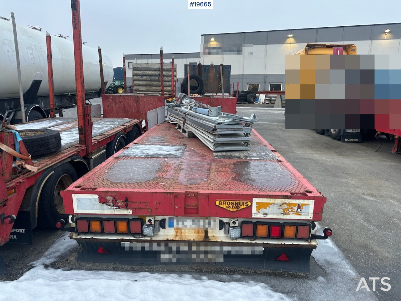 Dropside/ Flatbed semi-trailer Broshuis 3 AUD-44 brønnhenger.: picture 28 Dropside/ Flatbed semi-trailer Broshuis 3 AUD-44 brønnhenger.: picture 28