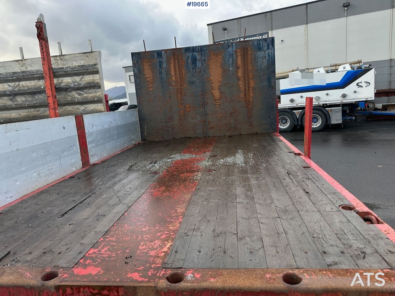 Dropside/ Flatbed semi-trailer Broshuis 3 AUD-44 brønnhenger.: picture 19 Dropside/ Flatbed semi-trailer Broshuis 3 AUD-44 brønnhenger.: picture 19