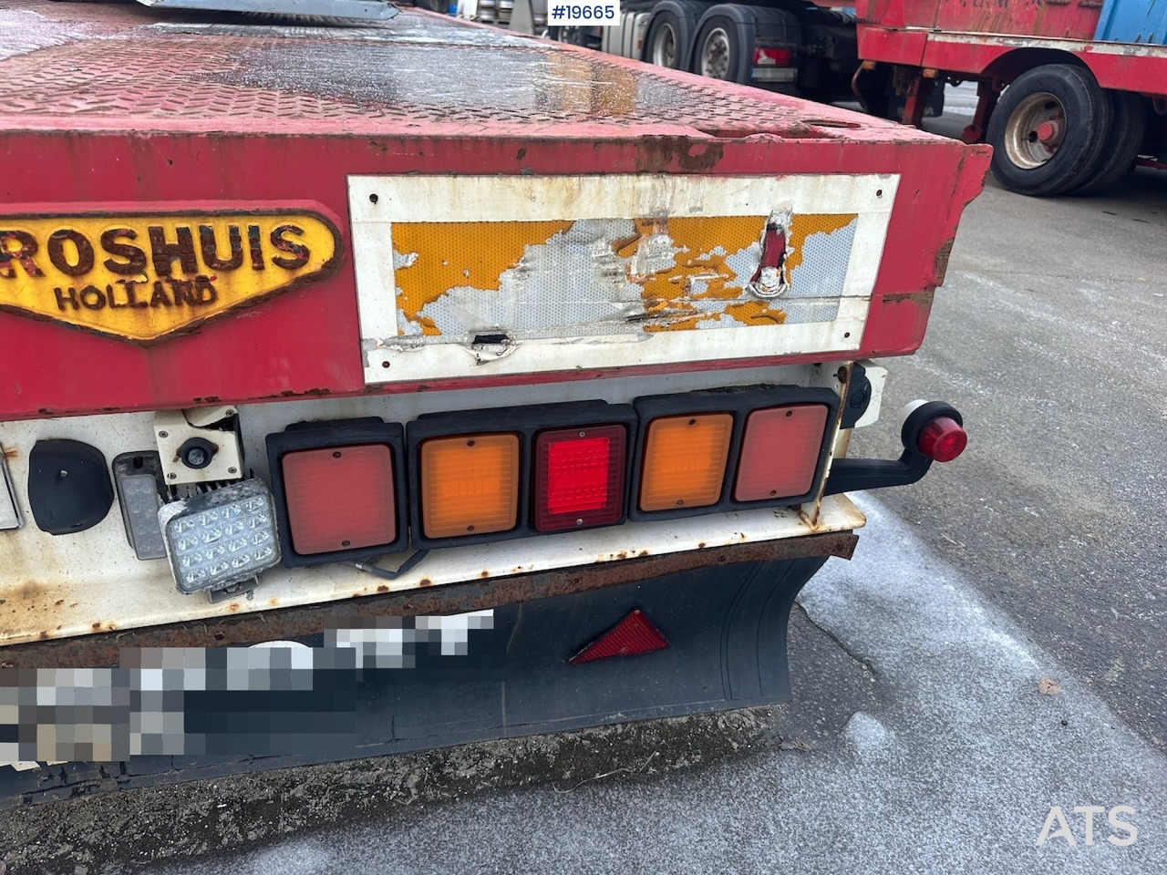 Dropside/ Flatbed semi-trailer Broshuis 3 AUD-44 brønnhenger.: picture 42 Dropside/ Flatbed semi-trailer Broshuis 3 AUD-44 brønnhenger.: picture 42