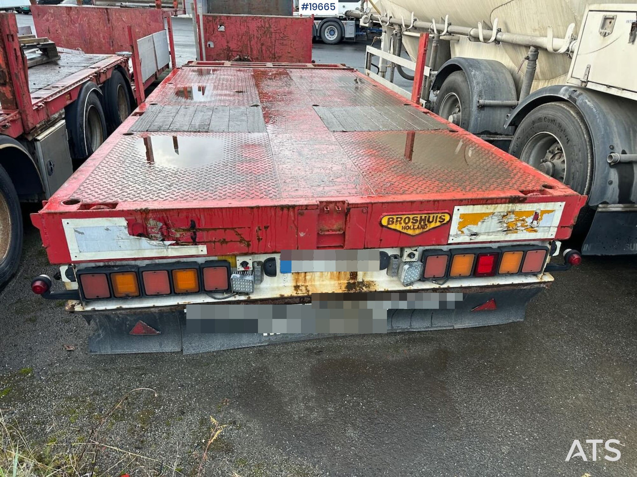 Dropside/ Flatbed semi-trailer Broshuis 3 AUD-44 brønnhenger.: picture 23 Dropside/ Flatbed semi-trailer Broshuis 3 AUD-44 brønnhenger.: picture 23